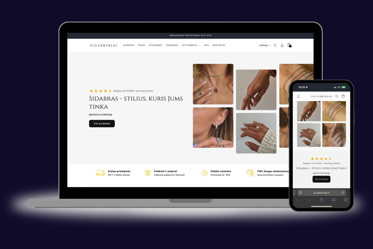 Shopify ekspertu atliktas darbas lietuvos rinkai