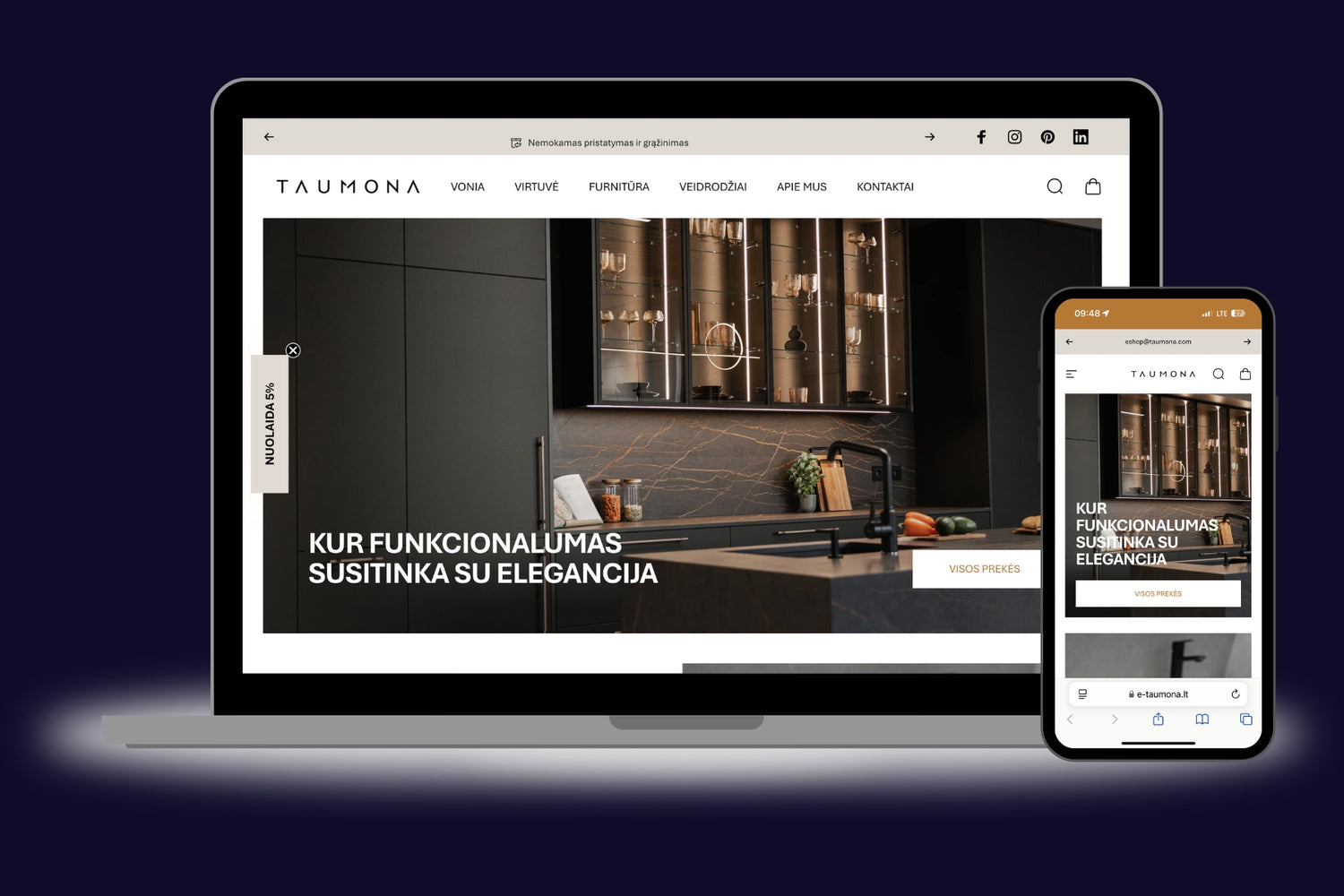 shopify elektronines parduotuves ekspertai lietuvoje