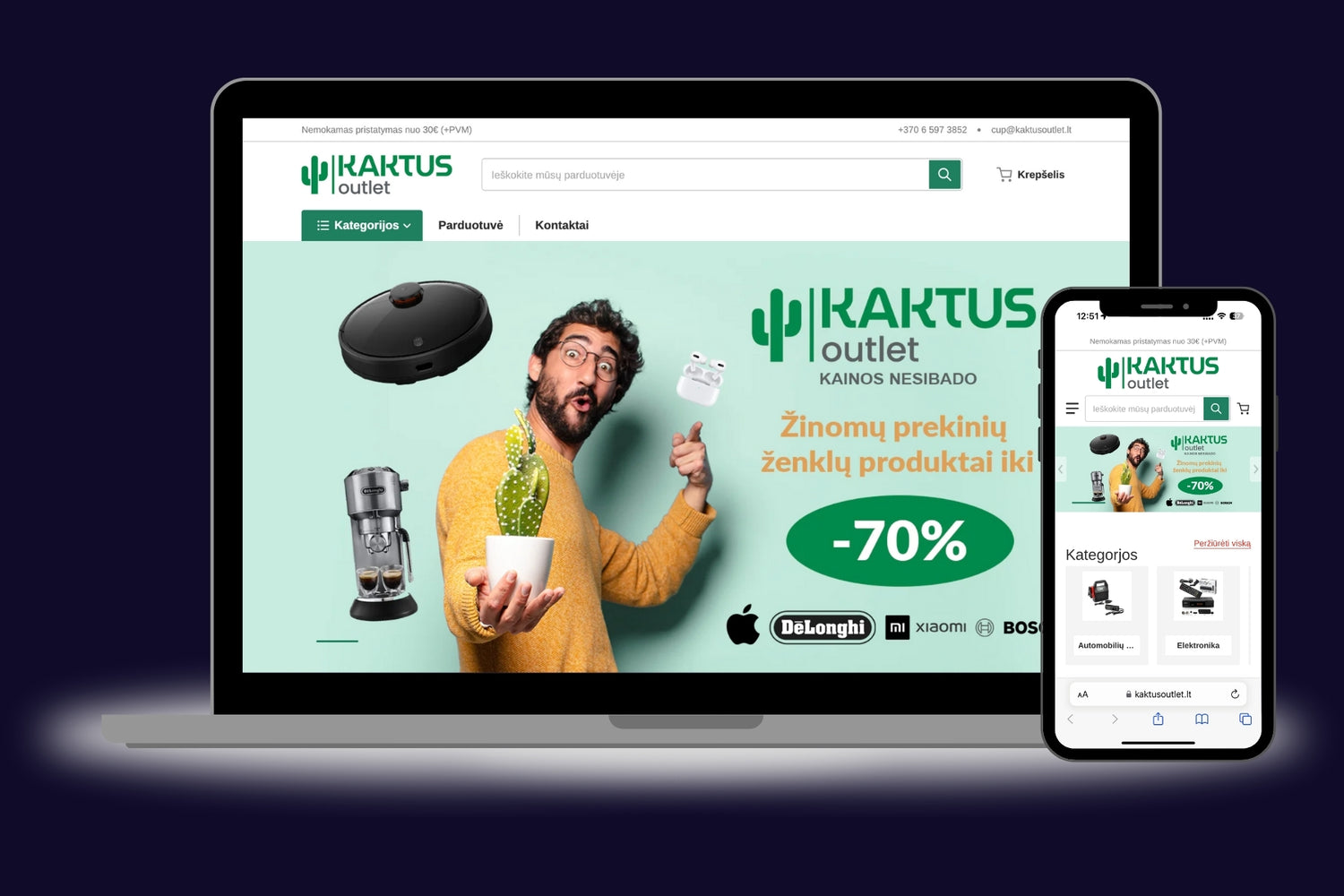 shopify internetines parduotuves pavyzdys