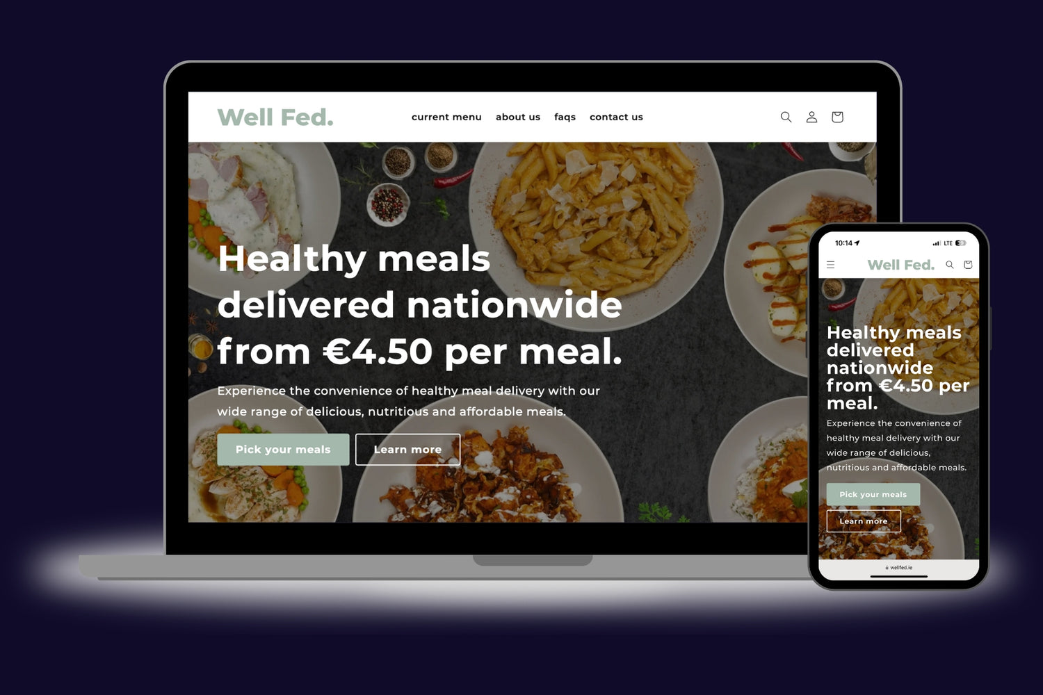 greito maisto shopify elektronine parduotuve sukurta ekspertu